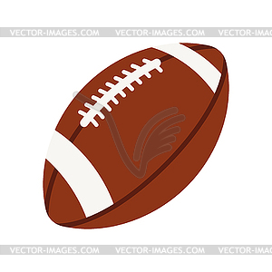 Icon of rugby ball. Sport equipment . For training - vector clip art