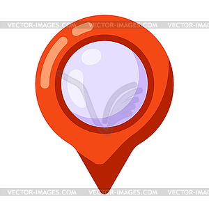 Navigation flag or marker. Image for geography and - vector EPS clipart