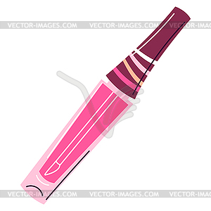 Lip gloss. Make up item. Beauty and fashion image - vector clipart / vector image