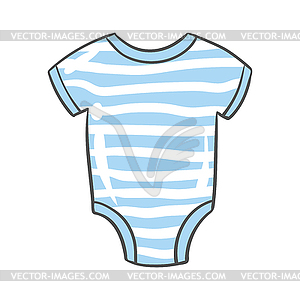 Baby suit. Clothes for newborn. Happy Birthday - vector clip art