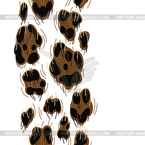 Seamless pattern with decorative leopard print. - royalty-free vector image