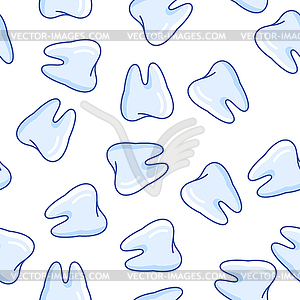 Seamless pattern with teeth. Dentistry and health - vector image