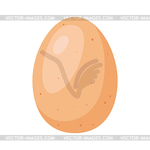 Brown chicken egg. Image for food and agricultural - vector image