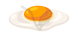 Fried chicken egg. Image for food and agricultural - vector clipart