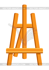 Easel. Painter tool and material. Art supply for - vector EPS clipart