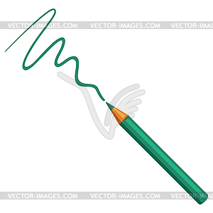 Pencil. Painter tool and material. Art supply for - vector image