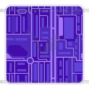 City map background design. streets, roads and - vector clip art