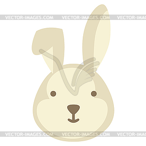 Cute Easter Bunny . Cartoon rabbit character for - vector image