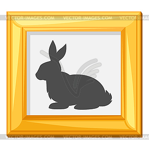 Cute Easter Bunny . Cartoon rabbit character for - vector clipart