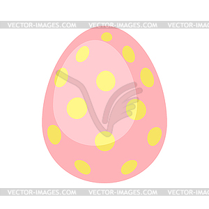 Happy Easter decorative egg. Cartoon symbol of - vector clipart