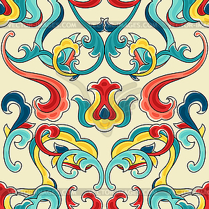 Chinese traditional ceramic ornament seamless - royalty-free vector image