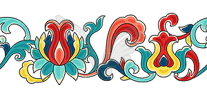 Chinese traditional ceramic ornament seamless - vector clipart