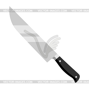 Steel cooking knife. Stylized kitchen and restauran - vector clipart / vector image