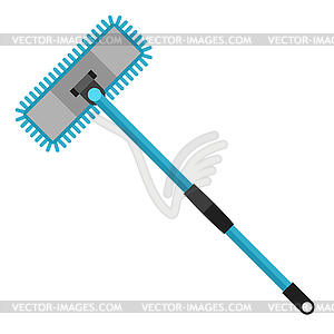 Mop. Housekeeping cleaning item. Image for service - color vector clipart