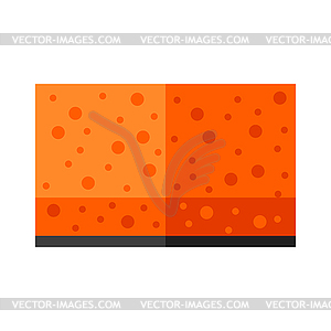 Sponge. Housekeeping cleaning item. Image for - vector clipart