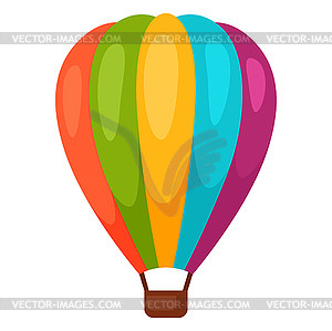 Hot air balloon. Travel image for holiday or - vector clip art