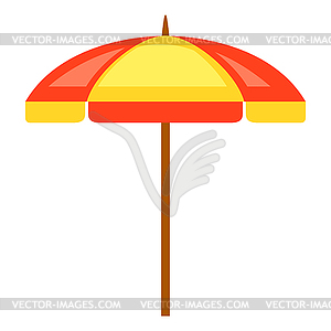 Beach parasol. Summer image for holiday or vacation - vector image