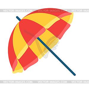 Beach parasol. Summer image for holiday or vacation - vector clipart