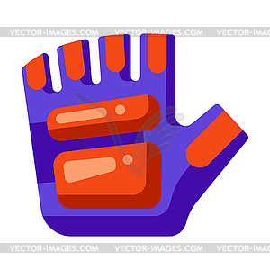 Glove fitness equipment. Sport and bodybuilding item - vector clipart