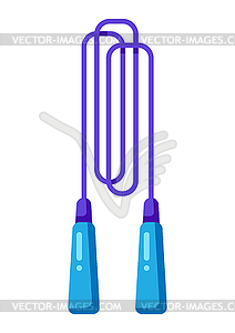 Оборудование для фитнеса со скакалкой. Спорт и - графика в векторе