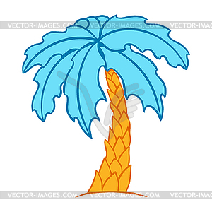 Palm tree. Summer image for holiday or vacation - stock vector clipart