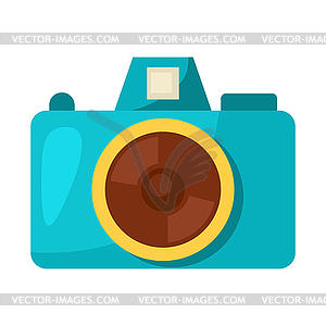 Stylized camera. Home appliance or household item - vector clipart