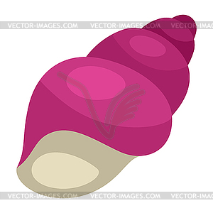 Stylized shell. Marine fauna and wildlife - vector clipart