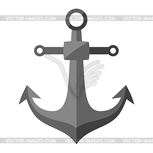 Anchor. Marine or nautical image for travel or trip - vector image