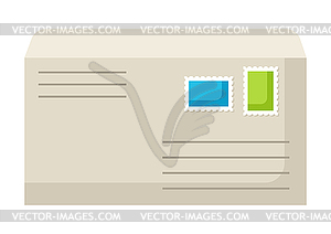Envelope. Image for travel or trip - vector clipart