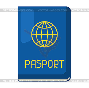 Passport. Image for travel or trip - vector image