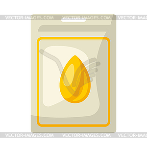 Seed package for sowing. Agricultural planting  - vector image