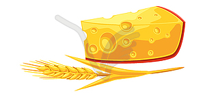 Happy Shavuot . Holiday background with Jewish - vector image