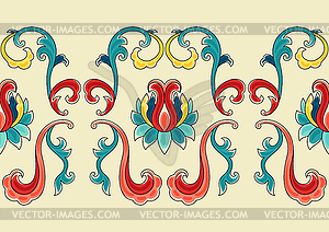 Chinese traditional ceramic ornament seamless - vector clip art