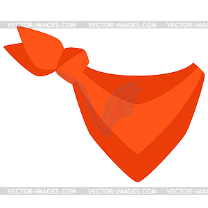 Cowboy neckerchief. Wild west object. Image for gam - color vector clipart