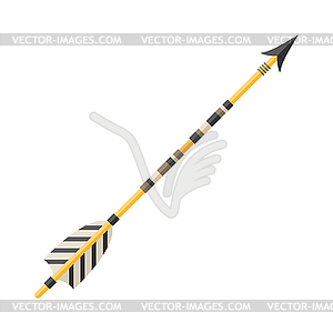 American indians arrow. Ethnic image in native style - vector clip art