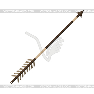 American indians arrow. Ethnic image in native style - color vector clipart