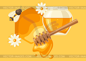 Honey. Image for food and agricultural industry - royalty-free vector image