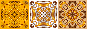 Ceramic tile pattern. Wall or floor texture. - color vector clipart