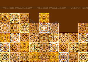 Ceramic tile pattern. Wall or floor texture. - vector clipart