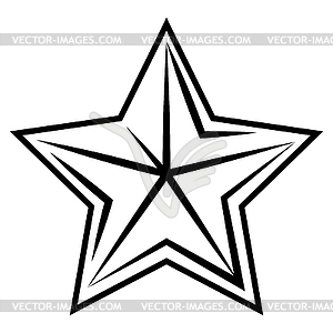 Vintage decorative star. Icon in abstract style - vector clipart / vector image