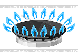 Natural gas stove burner. Industrial and business - vector clip art