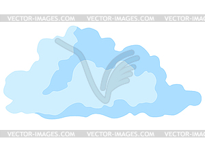 Stylized cloud. Natural . Abstract style - vector image