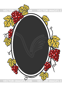 Background of vine with leaves and bunches of - vector EPS clipart