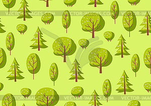 Spring or summer seamless pattern with stylized - vector image