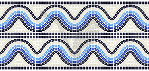 Ancient mosaic seamless pattern. Decorative - vector clip art