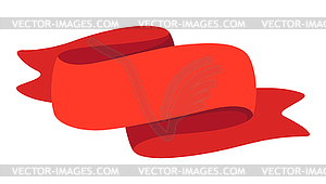 Decorative ribbon. Banner in abstract style - vector clipart