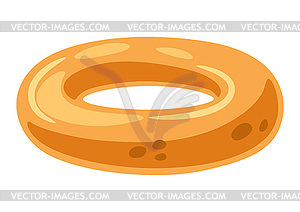 Fresh bagel. Image for bakeries and groceries - vector clip art