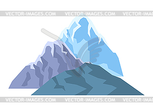 Stylized mountains. Natural . Abstract style - vector clipart / vector image