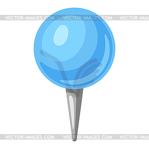 Pin. Office supply, accessory for school and work - vector clipart / vector image