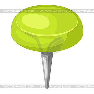 Pin. Office supply, accessory for school and work - vector image